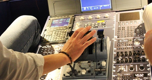 Symulator lotu na lotnisku w krakowskich Balicach