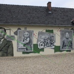 Najpiękniejsza wieś Oleszka. Mural Franciszka Lepicha