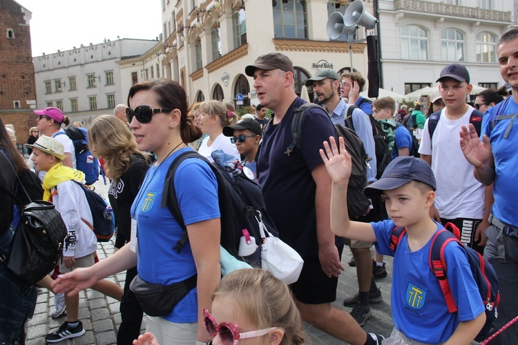 Wyjście 44. Pieszej Pielgrzymki Krakowskiej z Wawelu na Jasną Górę