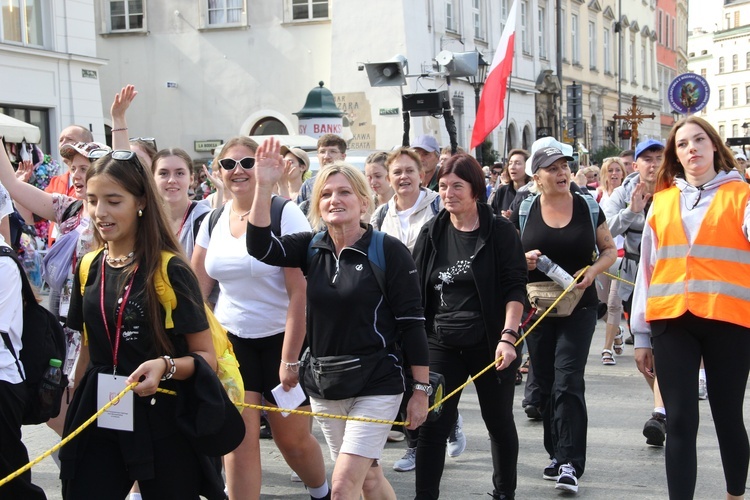 Wyjście 44. Pieszej Pielgrzymki Krakowskiej z Wawelu na Jasną Górę