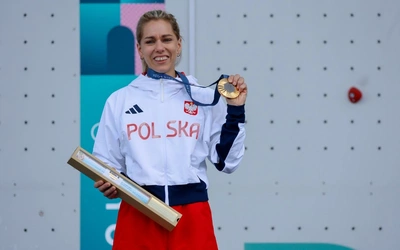 Aleksandra Mirosław ze złotym medalem igrzysk olimpijskich. 