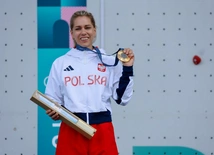 Aleksandra Mirosław ze złotym medalem igrzysk olimpijskich. 