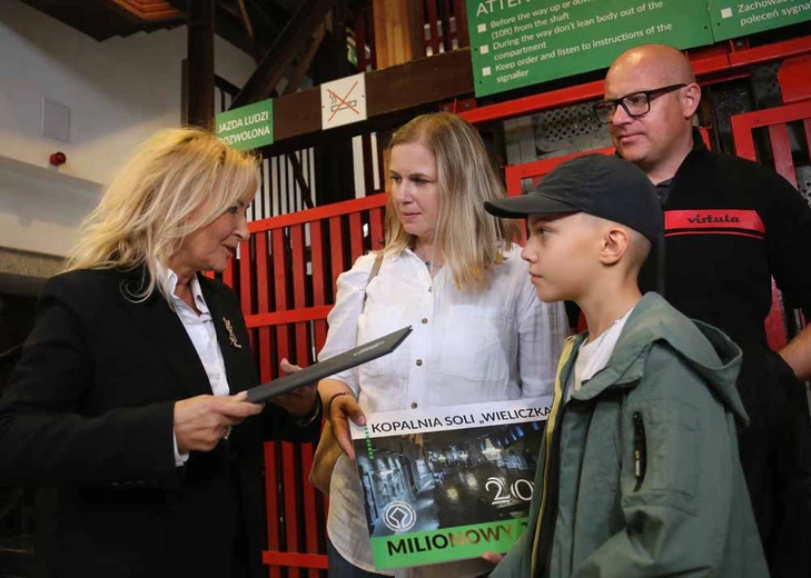 Milionowy turysta w wielickiej żupie solnej 2024