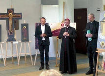 Bp Edward Kawa, podczas otwarcia wystawy polskich i ukraińskich ikon.