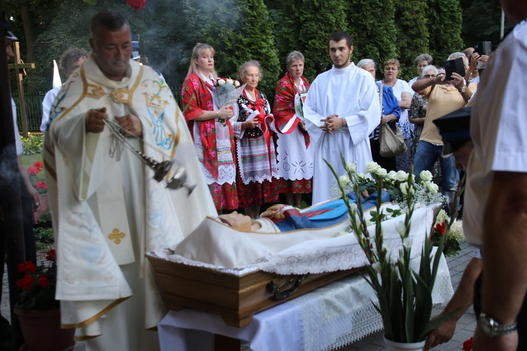 Skępe. Pogrzeb Matki Bożej