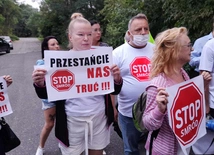 Katowice. Protest w sprawie odoru na styku trzech miast