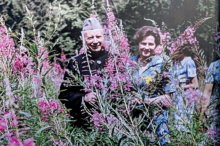 Autorka z kard. Stefanem Wyszyńskim.