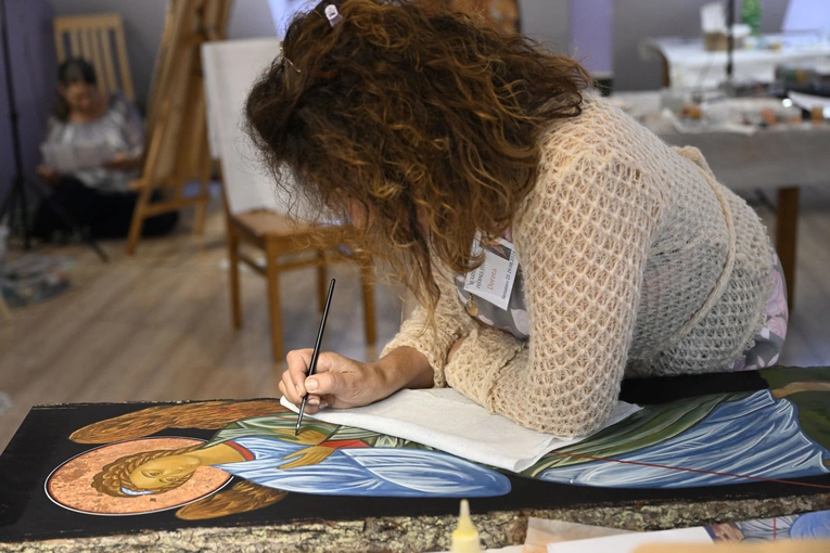 Warsztaty pisania ikon w Skrzatuszu