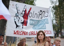 Pikieta w obronie ks. Michała Olszewskiego w Radomiu