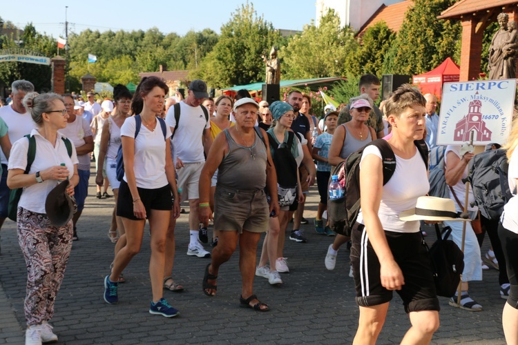 Skępe. Wejście pielgrzymek