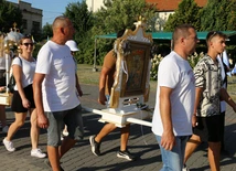 Skępe. Wejście pielgrzymek