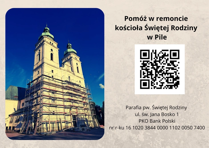 Kościół Świętej Rodziny w Pile wypięknieje