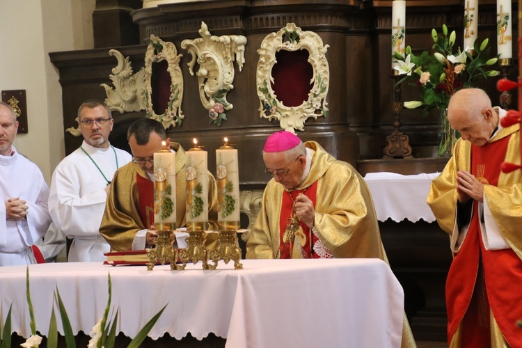 Płock. Obraz Jezusa Miłosiernego w kościele św. Jana Chrzciciela