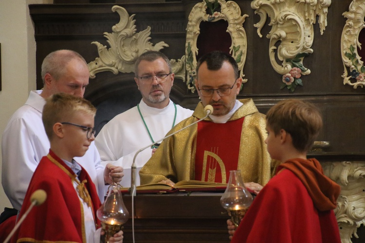 Płock. Obraz Jezusa Miłosiernego w kościele św. Jana Chrzciciela