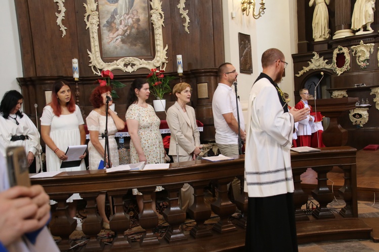 Płock. Obraz Jezusa Miłosiernego w kościele św. Jana Chrzciciela