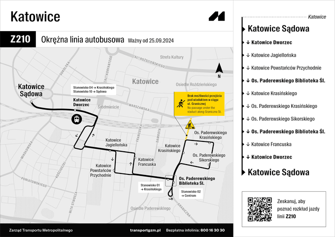 Katowice. Komunikacja miejska na czas remontu wiaduktów kolejowych