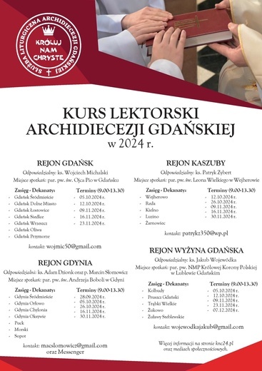 Propozycje Duszpasterstwa Służby Liturgicznej