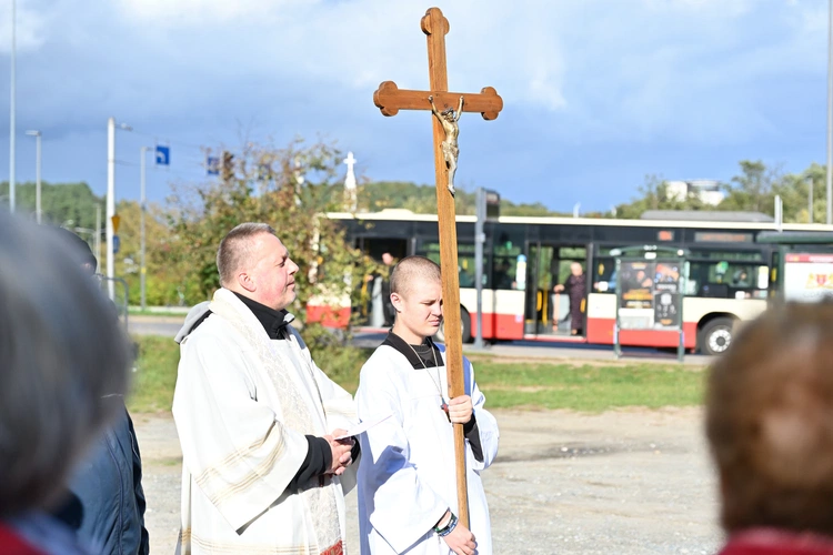Modlitwa przy gdańskiej ulicy