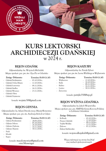 Propozycje Duszpasterstwa Służby Liturgicznej