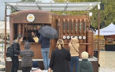 Fabryka czekolady na runku w Stalowej Woli-Rozwadowie.