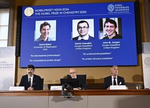 Podczas ogłoszenia laureatów nagrody Nobla z chemii 