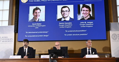 Nobel z chemii za stworzenie nowych białek i przewidywanie struktury białek
