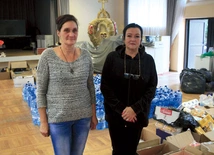 Sołtyska Trzeboszowic Katarzyna Motyka (z prawej) i kierowniczka Wiejskiego Domu Kultury Katarzyna Kamińska.