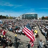 The beatification of Father Jerzy Popiełuszko took place on 6th June 2010, at Piłsudski Square in Warsaw. The ceremony was presided over by the papal delegate, Archbishop Angelo Amato, representing Pope Benedict XVI.
