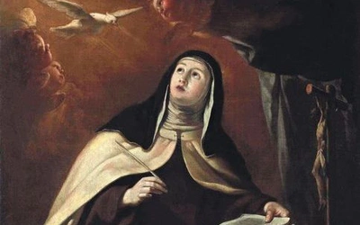 „Św. Teresa od Jezusa pisząca” na płótnie z XVIII wieku