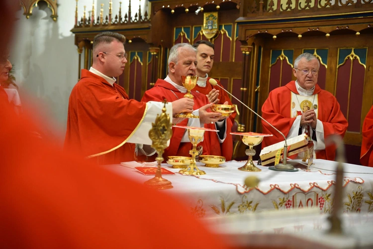 Pielgrzymka księży z diecezji kieleckiej do Szczepanowa
