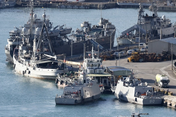Port wojskowy Keelung na Tajwanie