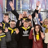 Stypendyści spotkali się w kościele Chrystusa Króla Wszechświata w Olsztynie.