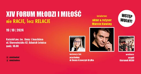 Zaproszenie na XIV Forum "Młodzi i Miłość"