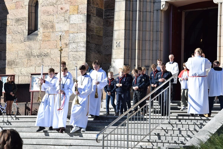 Poświęcenie pomnika ks. J. Popiełuszki 