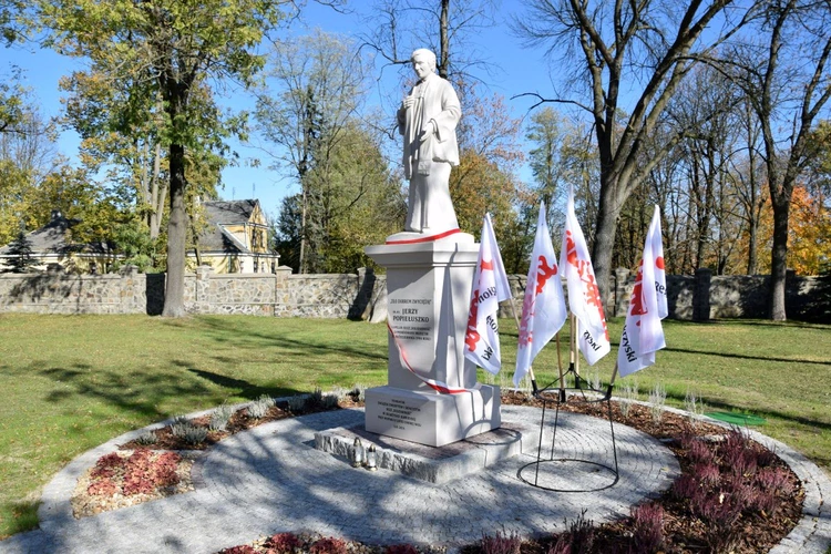 Poświęcenie pomnika ks. J. Popiełuszki 