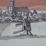 Mural z Chrystusem Zmartwychwstałym