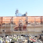 Mural z Chrystusem Zmartwychwstałym