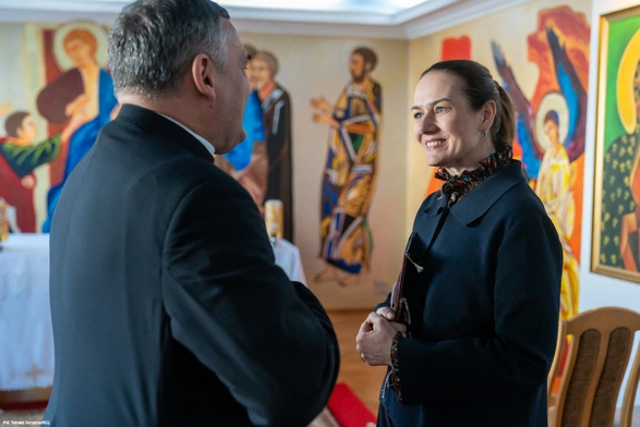 Biblijne freski na ścianach kaplicy aresztu