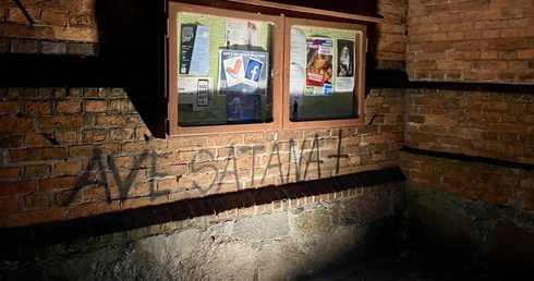 Profanacja kościoła w Kwidzynie