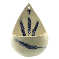 Kropielnica ceramiczna - kłos granatowy