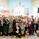 Uczestnicy w kaplicy ośrodka przy ul. Głównej 16.