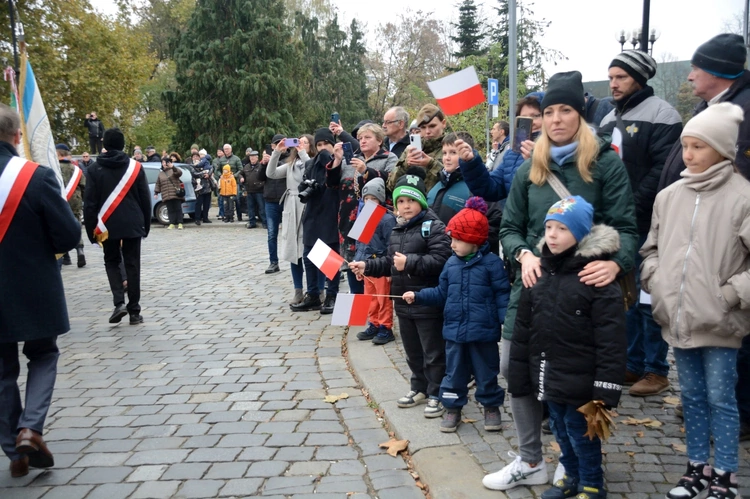 Przemarsz w Święto Niepodległości w Opolu
