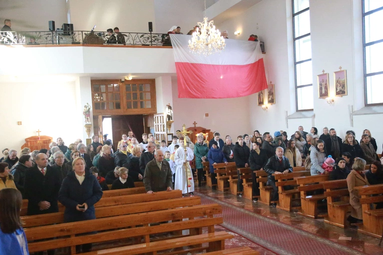 Poświęcenie obelisku i tablicy w Gródku nad Dunajcem