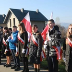 Poświęcenie obelisku i tablicy w Gródku nad Dunajcem