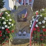 Poświęcenie obelisku i tablicy w Gródku nad Dunajcem