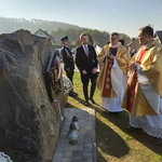 Poświęcenie obelisku i tablicy w Gródku nad Dunajcem