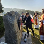 Poświęcenie obelisku i tablicy w Gródku nad Dunajcem
