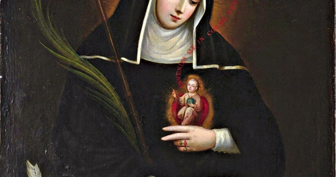 „Św. Gertruda” na płótnie Miguela Cabrery