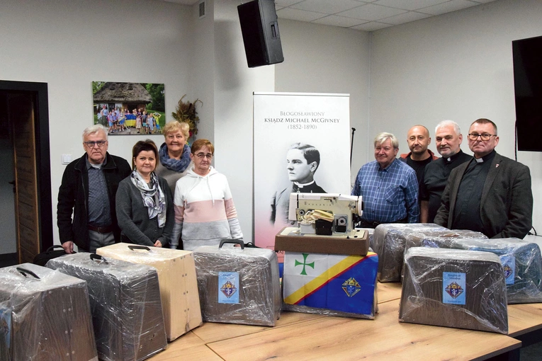 	Pakowanie w Domu Parafialnym bł. McGivneya w Radomiu.