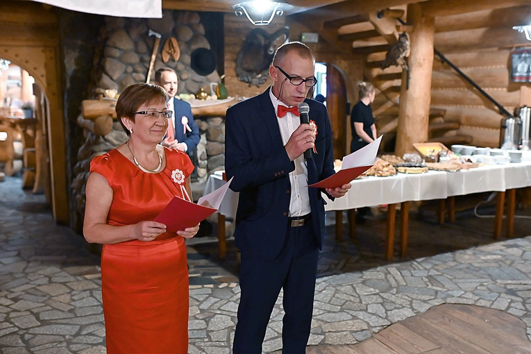 Mirosława i Roman Jadachowie z Pszenna w czasie zeszłorocznego świętowania.